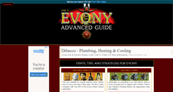 Desktop Screenshot of evonyadvancedguide.com