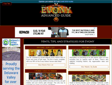 Tablet Screenshot of evonyadvancedguide.com